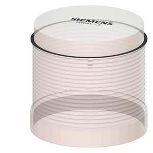 Elemento de luz intermitente com LED integrado, claro, 24 V CA/CC, diâmetro 70 mm