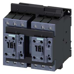 Combinação reversora para 3RA27, 22kW, 20-33V CA/CC, 2NA integr.