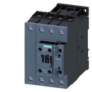 Contator, AC-1, 60 A/400 V/40 °C, S2, de 4 polos, AC 24 V, 50/60 Hz, 1NO+1NF