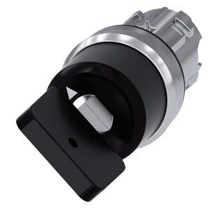 Interruptor de chave Siemens, C, 22 mm, redondo, metal, alto brilho, retirada da chave O