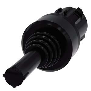 Interruptor mestre, 22mm, redondo, plástico, preto, 4 posições de comutação