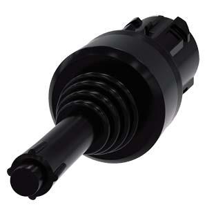 Interruptor mestre, 22mm, redondo, plástico, preto, 4 posições de comutação