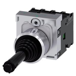 Interruptor mestre, 22mm, redondo, metal, alto brilho, preto, 1NA, 1NA, 1NA, 1NA