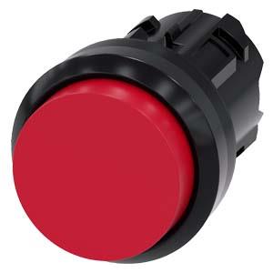 Botão de pressão, 22mm, redondo plástico, vermelho, botão de comando