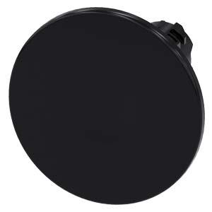 Botão cogumelo, 22mm, redondo, plástico, preto, 60mm
