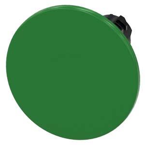 Botão cogumelo, 22mm, redondo, plástico, verde, 60mm