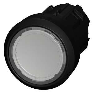 Botão de pressão, 22mm, redondo plástico, transparente, botão de pressão