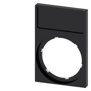 Suporte de placa, moldura inferior angular, preto, para placa de identificação 12,5x 27mm
