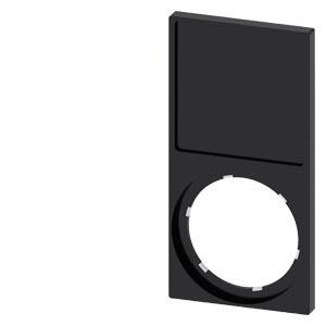 Suporte de placa, moldura inferior angular, preto, para placa de identificação 27x 27mm
