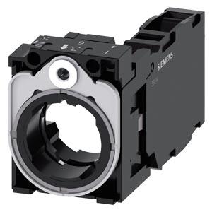 Suporte para 3 módulos, metal, 1NA+1NF