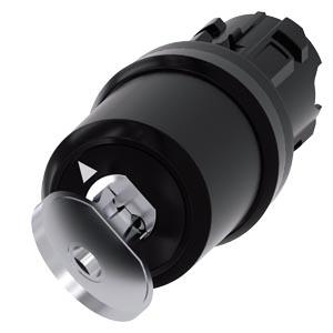 Interruptor de chave Siemens, C, com monitoramento, 22mm, redondo, plástico, retirada O
