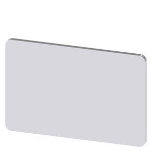 Placa de identificação 17,5x27mm, placa prata, sem inscrição