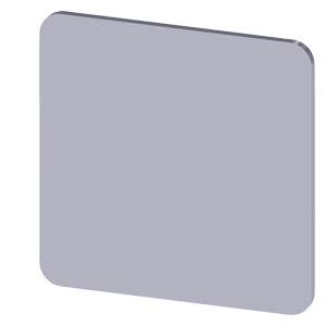 Placa de identificação 27x27mm, placa prata, sem inscrição