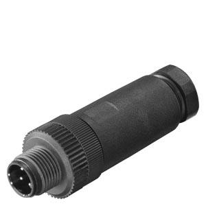 Plugue IE potência M12 PRO, conector encaixe p/ conexão à fonte alim.PS 791-1PRO