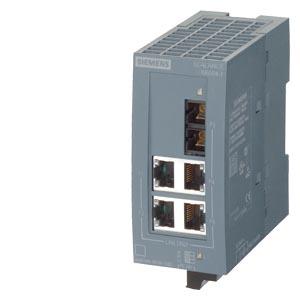 SCALANCE XB004-1LD, switch não controlado, 4x RJ45, 1x modo individual SC