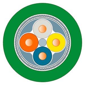 Cabo GP std. IE FC TP;2 x sem;2x2;50m;Cat5e;PVC;robusto