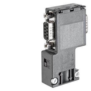 Conector PROFIBUS SIMATIC DP RS 485, parafuso, com bucha PG, 90°