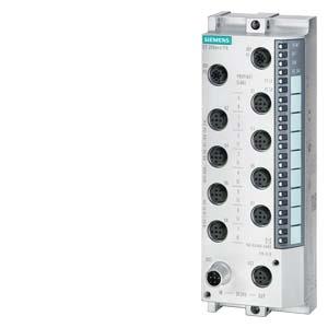 6ES7141-6BH00-0AB0 - SIMATIC DP, ET 200eco PN com 16 entradas digitais em 24V DC, 8 x M12, double-assignement, grau de proteção IP67.