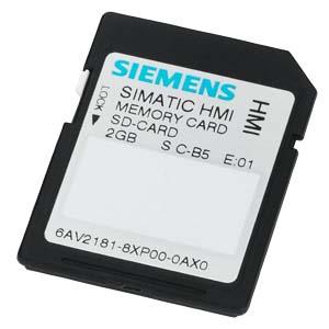 Cartão de memória SD (Secure Digital) de 2GB para SIMATIC HMI Comfort Panel.