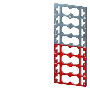 6ES7193-6CP01-2MA0 - SIMATIC ET 200SP, 10 PLACAS DE CÓDIGO DE COR, 8X CINZA + 8X VERMELHO, MODULE SPECIFIC, PARA PERIPHERY MODULES COM CÓDIGO DE CO...