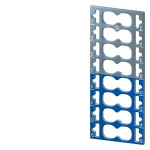 6ES7193-6CP02-2MA0 - SIMATIC ET 200SP, 10 PLACAS DE CÓDIGO DE COR, 8X CINZA + 8X AZUL, MODULE SPECIFIC, PARA PERIPHERY MODULES COM CÓDIGO DE COR CC...