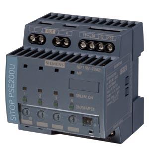 Mód. seletiv. SITOP PSE200U, CC 24 V/4 x 3 ... 10 A c/ contato mensagem de soma