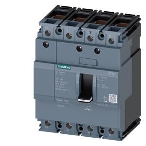 Seccionador de corte em carga 3VA1 IEC Frame 160 de 4 polos SD100, In=160A sem proteção contra sobrecarga