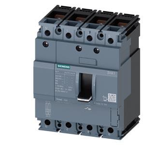 Disjuntor 3VA1 IEC Frame 100 classe de capacidade de comutação N Icu=25kA @ 415V