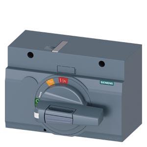 Acionamento giratório frontal padrão IEC IP30/40 acessórios para: 3VA1 400/630 3VA2 400/630