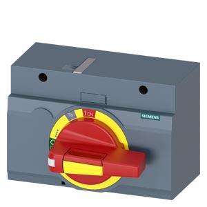 Acionamento giratório frontal parada de emergência IEC IP30/40 acessórios para: 3VA1 400/630 3VA2 400/630