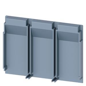 Placa isolante prolongada de 3 polos 1 peça acessórios para: 3VA1 100/160