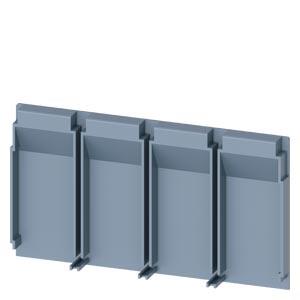 Placa isolante prolongada de 4 polos 1 peça acessórios para: 3VA1 100/160