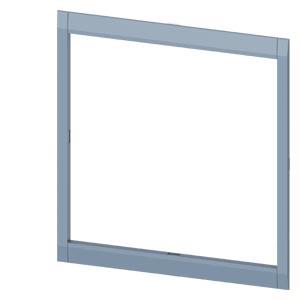 Moldura de painel 200,3 X 200,8 mm (L x A) acessórios para: acionamento giratório frontal