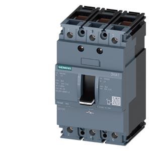 seccionador de corte em carga 3VA1 IEC frame 160 de 3 polos SD100, In=100A sem proteção contra sobrecarga sem proteção contra curto-circuito ligaçã...