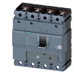 disjuntor 3VA1 IEC Frame 250 classe da capacidade de interrupção M Icu=55kA @ 415V de 4 polos, proteção de sistemas TM240, ATAM, In=200A proteção c...