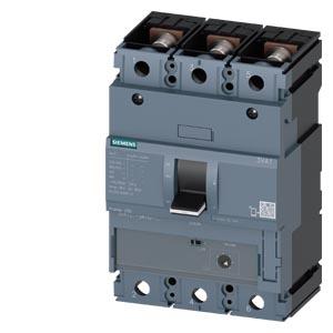 disjuntor 3VA1 IEC Frame 250 classe da capacidade de interrupção M Icu=55kA @ 415V de 3 polos, proteção do arrancador TM120M, AM, In=200A sem prote...