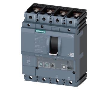disjuntor 3VA2 IEC Frame 250 classe da capacidade de interrupção H Icu=85kA @ 415V de 4 polos, proteção de sistemas ETU320, LI, In=250A proteção co...