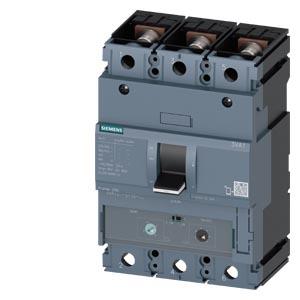 disjuntor 3VA1 IEC Frame 250 classe da capacidade de interrupção M Icu=55kA @ 415V de 3 polos, proteção de sistemas TM240, ATAM, In=200A proteção c...
