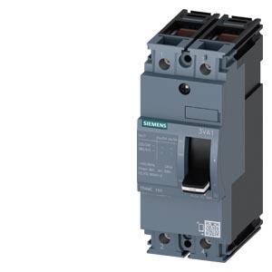 disjuntor 3VA1 IEC Frame 160 classe da capacidade de interrupção S Icu=36kA @ 415V de 2 polos, proteção de sistemas TM210, FTFM, In=160A proteção c...