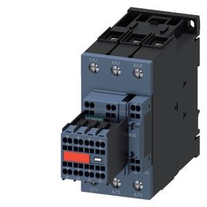 Contactor de acoplamento, AC-3e,50A/22kW/400V, 3 polos, DC24V, 2NA+2NF, ligação com parafuso/borne de mola