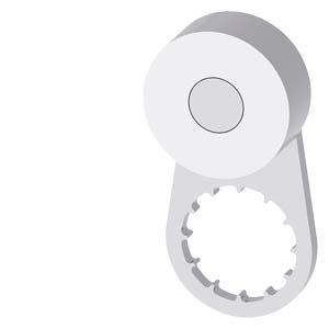 Alavanca giratória para interruptor de posição 3SE52 aço inoxidável 21mm, rolo 19mm, até -40 °C
