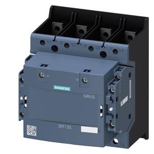 Contator, AC-1, 200 A/400 V/40 °C, S6, de 4 polos, AC/DC 100-250 V, 2NO+2NF