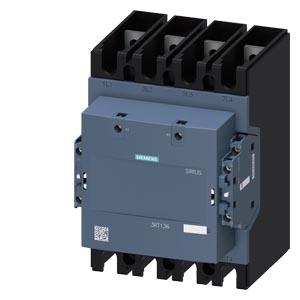 Contator, AC-1, 275 A/400 V/40 °C, S10, de 4 polos, AC/DC 250-500 V, 2NO+2NF