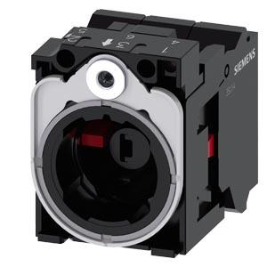 Suporte para 3 módulos, metal, 1NF, 1NF, módulo LED, branco, CA/CC 24 V