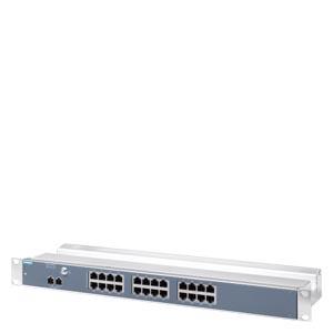 SCALANCE XR124, grupo trabalho switch suporte não controlado, 24 V CC, 24x RJ45