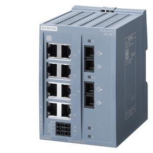 SCALANCE XB108-2, switch não ger., 8xportas 10/100 Mbit/s, 2x 100 Mbit/s MM SC