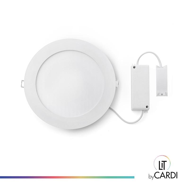 Slim Downlight, D225*19mm, 20W, IP20, 4000K, 2000lm, 100lm/W, UGR<29, On/off,White