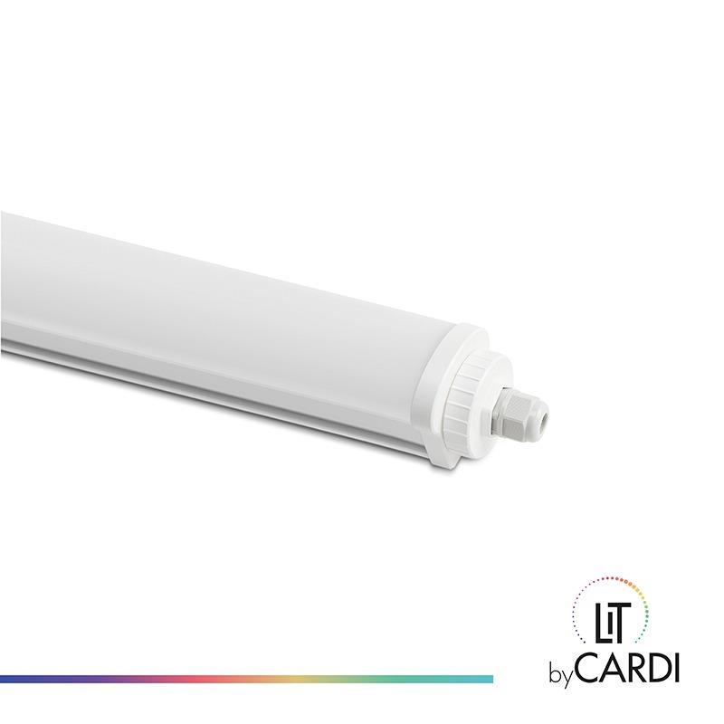 Tri-proof, 1.2m, 34W, IP65, IK08, 4000K, 4200lm, 123lm/W, Non-dim,White