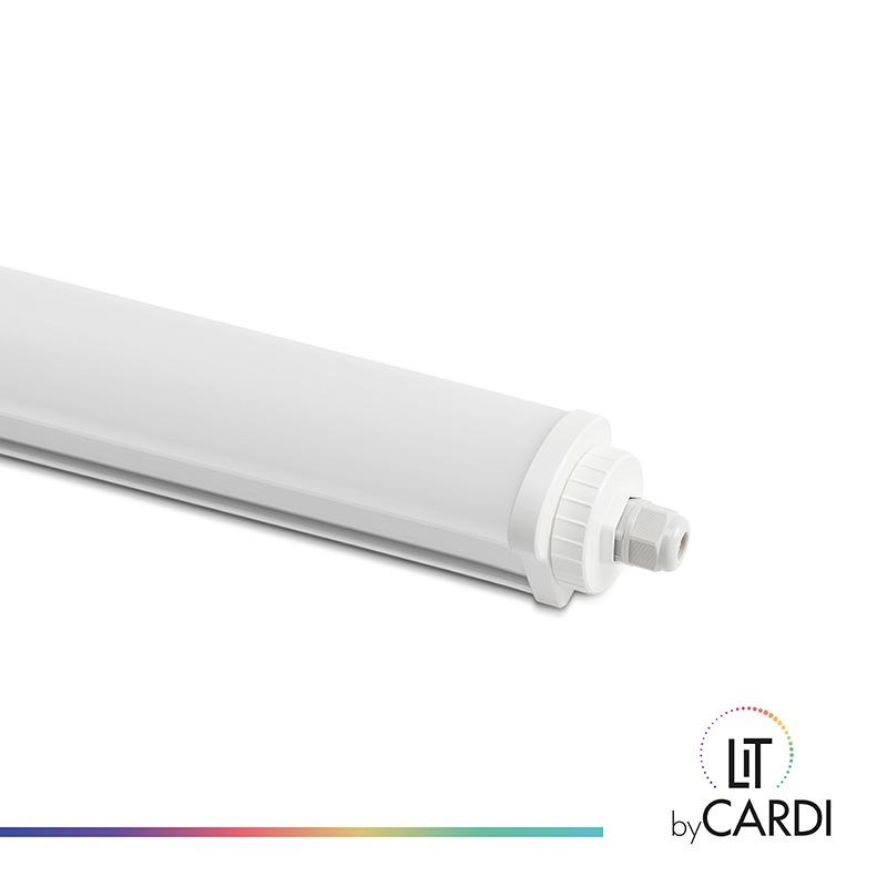 Tri-proof, 1.5m, 52W, IP65, IK08, 4000K, 6300lm, 121lm/W, Non-dim,White