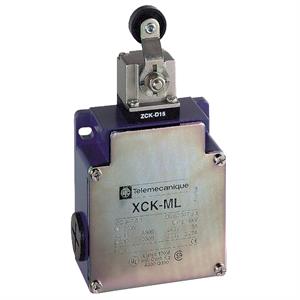 Fim-de-curso xckml – alavanca rolo retorno mola termoplástica comprimento variável - 2 x (1 nc + 1 no)